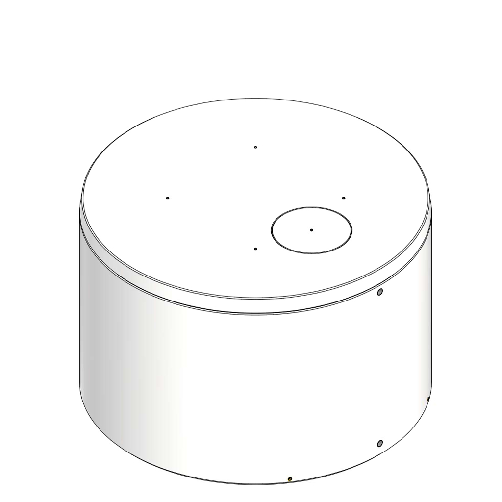 Depósito cilindrico 10 m³ a nivel ó enterrado