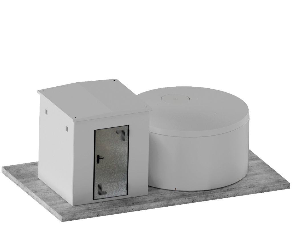  Depósito cilindrico 7,5 m³ con caseta 2,00x2,00 m