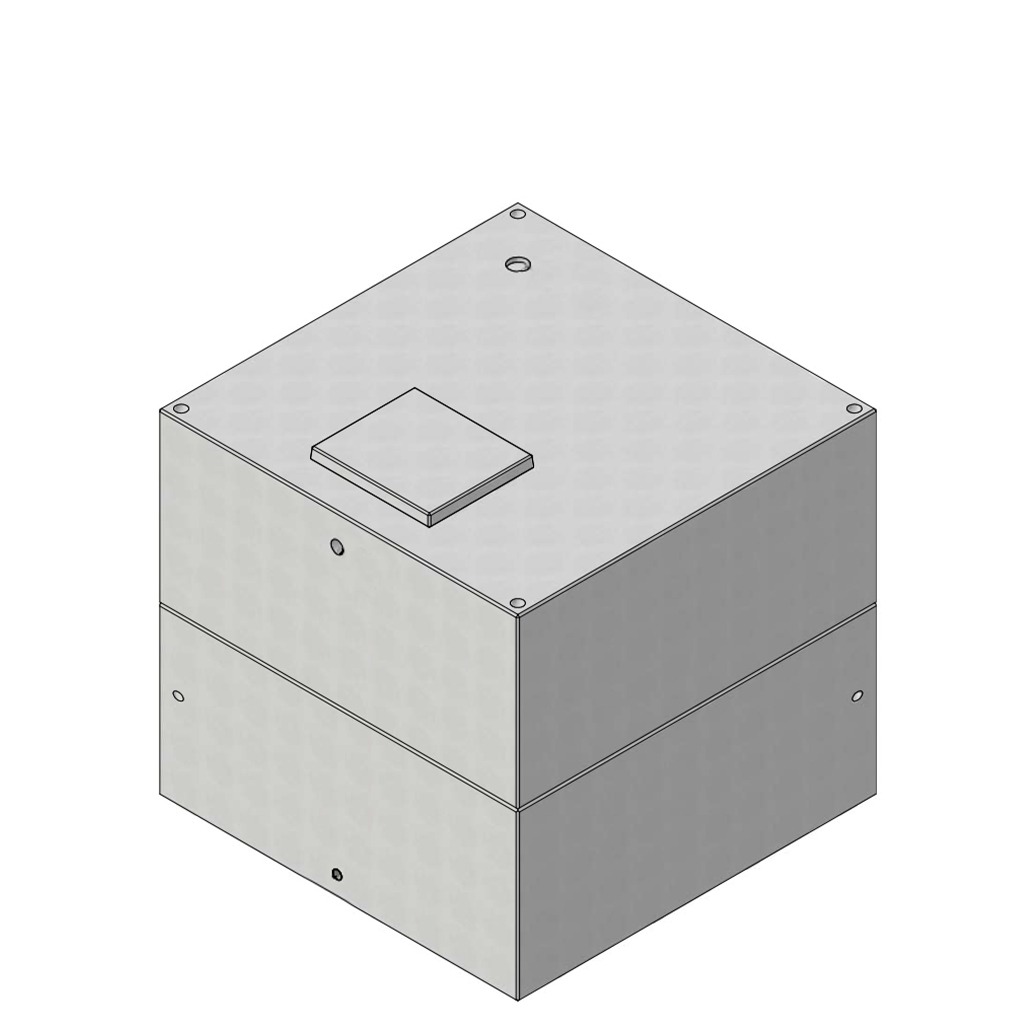 Depósito cúbico 10 m³ a nivel ó enterrado