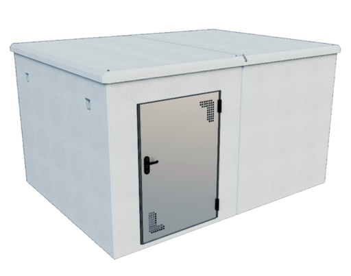 [V8MU43L01] Caseta Biblock 4,00x3,00 m puerta lado largo