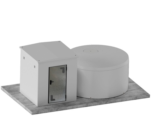 [V6DCPK001]  Depósito cilíndrico 7,5 m³ con caseta 2,00x2,00 m