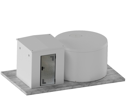 [V6DCPK002]  Depósito cilíndrico 10 m³ con caseta 2,00x2,00 m